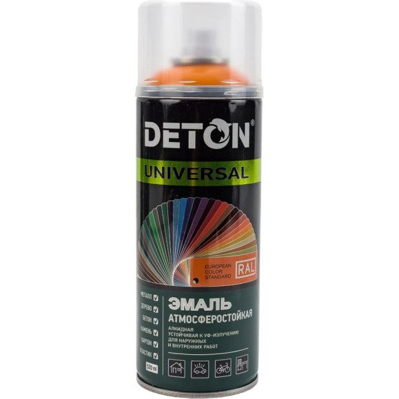 Эмаль Deton UNIVERSAL универсальная Желтая RAL 1028 аэрозоль 520 мл DTN-A46792 Эмаль Deton UNIVERSAL универсальная Желтая RAL 1028 аэрозоль 520 мл DTN-A46792