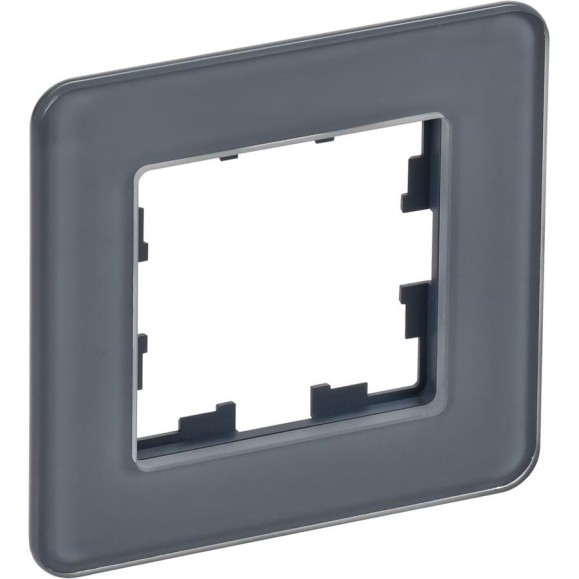 1-местная рамка IEK Brite ру-1-2-бр стекло графит re BR-M12-G-41-K53