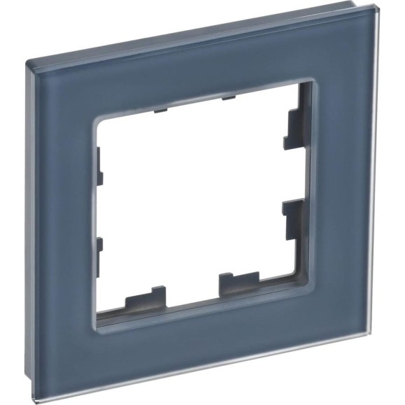 1-местная рамка IEK Brite ру-1-2-бр стекло маренго матовый BR-M12-G-31-K35 1-местная рамка IEK Brite ру-1-2-бр стекло маренго матовый BR-M12-G-31-K35