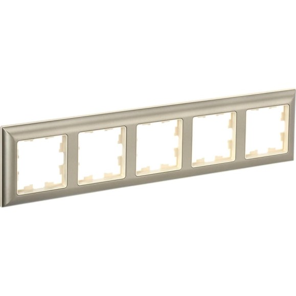 5-местная рамка IEK Brite ру-5-бр бежевый/шампань BR-M52-12-3-K10 5-местная рамка IEK Brite ру-5-бр бежевый/шампань BR-M52-12-3-K10