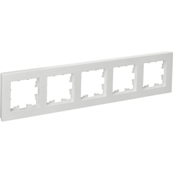 5-местная рамка IEK Brite ру-5-бр белый рифленый BR-M52-51-K01 5-местная рамка IEK Brite ру-5-бр белый рифленый BR-M52-51-K01