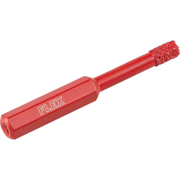 Алмазное сверло для сухого сверления (6х80х30 мм) FLEX DD-DRY D6x30 HEX 386286 Алмазное сверло для сухого сверления (6х80х30 мм) FLEX DD-DRY D6x30 HEX 386286