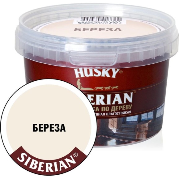 Шпатлевка по дереву HUSKY береза, 0.8 кг 26530