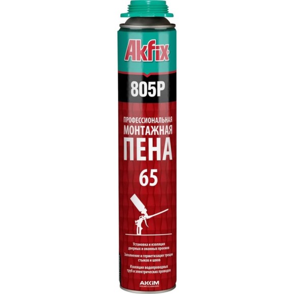 Профессиональная монтажная пена Akfix 65 805P 850 г FA001 Профессиональная монтажная пена Akfix 65 805P 850 г FA001