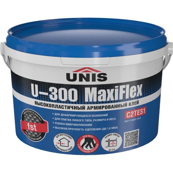 Плиточный клей U-300 MaxiFlex банка 5 кг 4607005186348