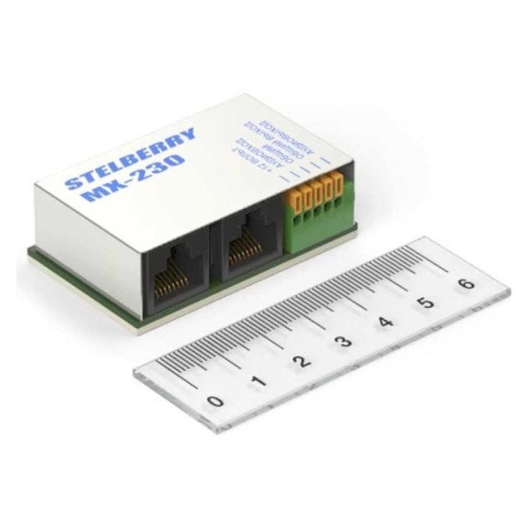 Универсальный миниатюрный проходной PoE-сплиттер Stelberry MX-230 АВ5089173