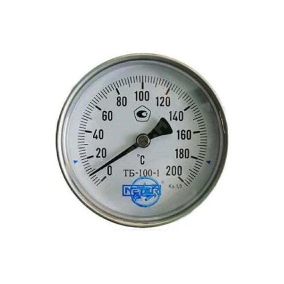 Термометр МЕТЕР ТБ-100-1 T=0..160 С, L=40 мм кл.1,5 (с латун.гильзой G1/2) 2939 Термометр МЕТЕР ТБ-100-1 T=0..160 С, L=40 мм кл.1,5 (с латун.гильзой G1/2) 2939