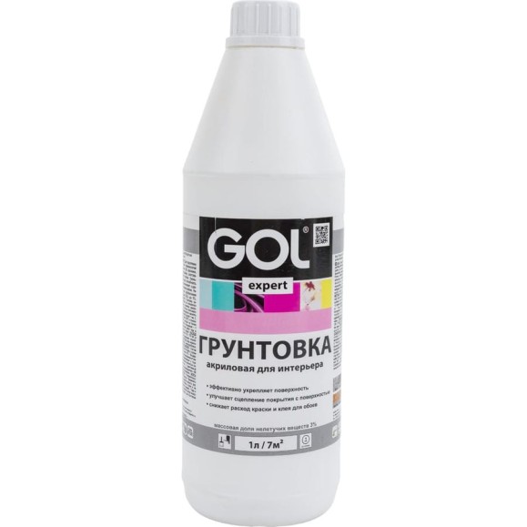 Акриловая интерьерная грунтовка Palizh GOL expert 113 1 л 11605965 Акриловая интерьерная грунтовка Palizh GOL expert 113 1 л 11605965