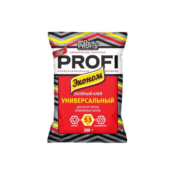 Обойный клей FUR PROFIS PROFESSIONELLE FORMEL der profi  эконом универсальный, 0.2 кг 26983