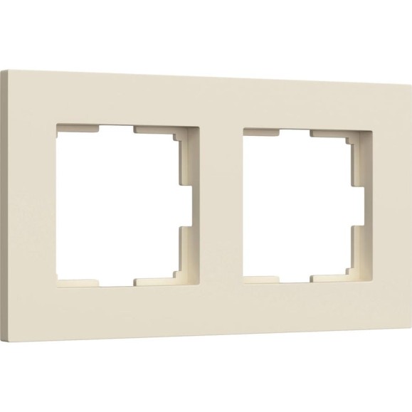 Рамка WERKEL на 2 поста slab (айвори матовый) a062806