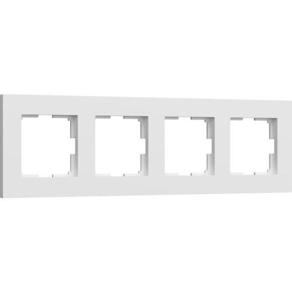 Рамка WERKEL на 4 поста slab (белый матовый) a062797 Рамка WERKEL на 4 поста slab (белый матовый) a062797