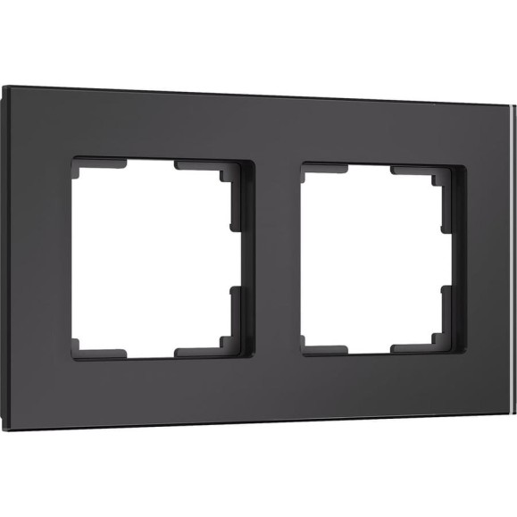 Рамка WERKEL на 2 поста senso (черный, стекло soft-touch) a064573