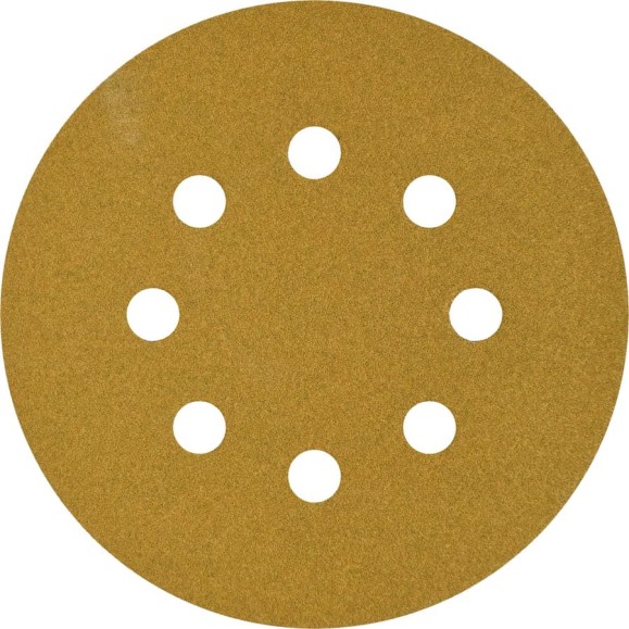 Шлифовальный круг на липучке GOLD Classic 125 мм, 8 отверстий, 50 шт, P320 ABRAFORM AF50-GC-128-8-320