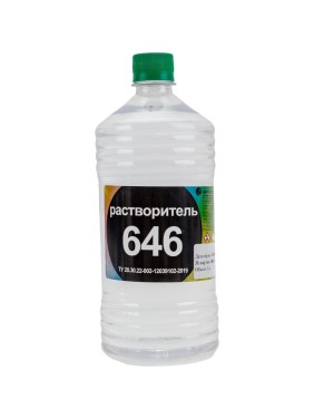 Растворитель 646 Нефтехимик ТУ 1 л 646ТУ1000