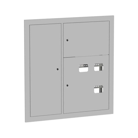 Этажный щит EKF 3 кв. RAL9003 со слаботочным отсеком слева (1000x950x160) PROxima mb29-v-3z-ral9003