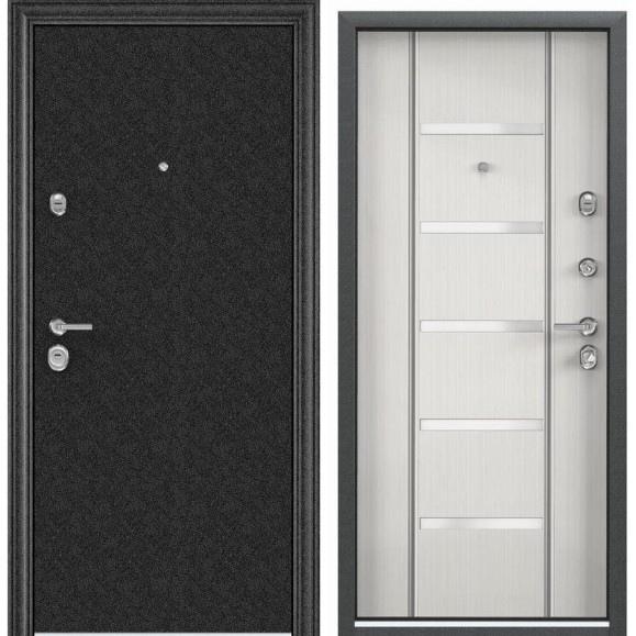 Металлическая входная дверь для квартиры Torex Ultimatum 950x2050 мм, правая, черный/бежевый 2000002126881