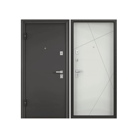 Металлическая входная дверь для квартиры Torex Ultimatum-M 880x2050 мм, левая, черный/серый 2000005805202