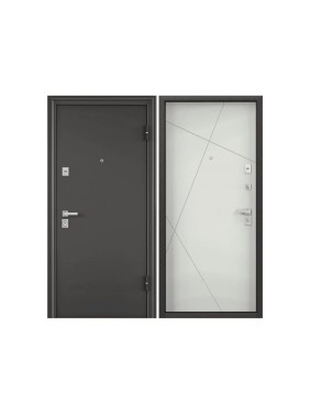 Металлическая входная дверь для квартиры Torex Ultimatum-M 880x2050 мм, правая, черный/серый 2000005804793