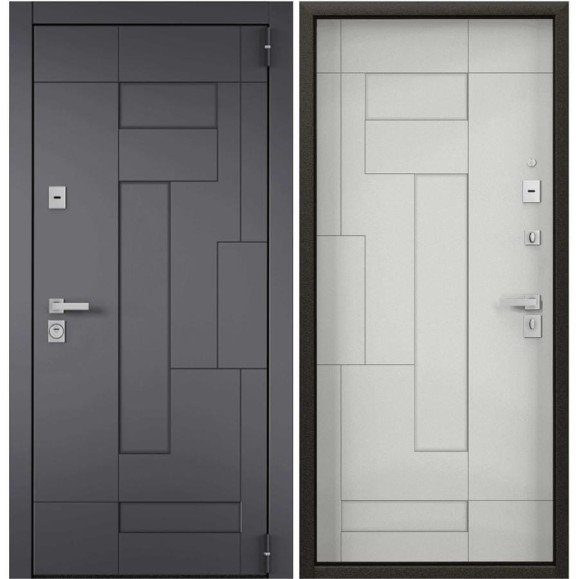 Металлическая входная дверь для квартиры Torex Ultimatum-M 950x2050 мм, правая, серый/белый 2000005809194