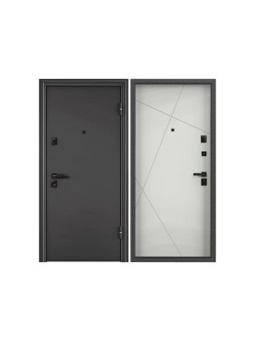 Металлическая входная дверь для квартиры Torex Ultimatum-M 950x2050 мм, правая, черный/серый 2000005838453
