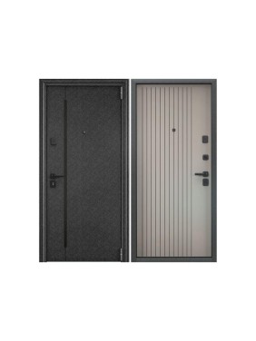 Входная металлическая дверь Torex Super Omega PRO для квартиры 860x2050, правая, черный/бежевый 2000006041722