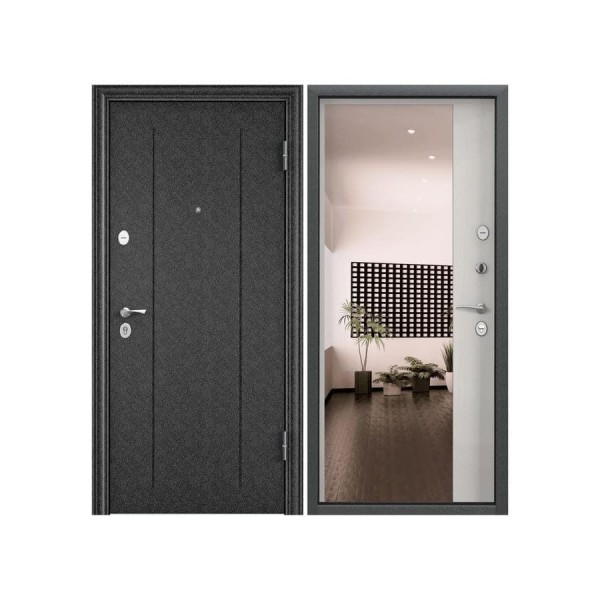 Металлическая входная дверь для квартиры Torex Flat-M 950x2050, правая, черный 2000006170606