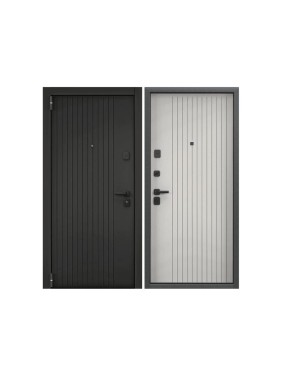 Входная металлическая дверь Torex Super Omega PRO для квартиры 880x2050, левая, черный/белый 2000006026705