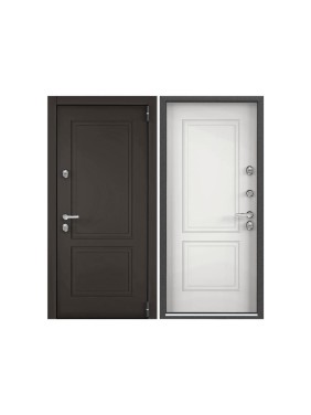 Входная дверь для загородного дома Torex Snegir Pro металлическая, 950x2050 мм, правая, коричневый/белый 2000006215369