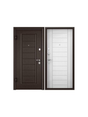 Входная дверь для квартиры Torex Flat-M металлическая, 860x2050 мм, левая, коричневый 2000006189233