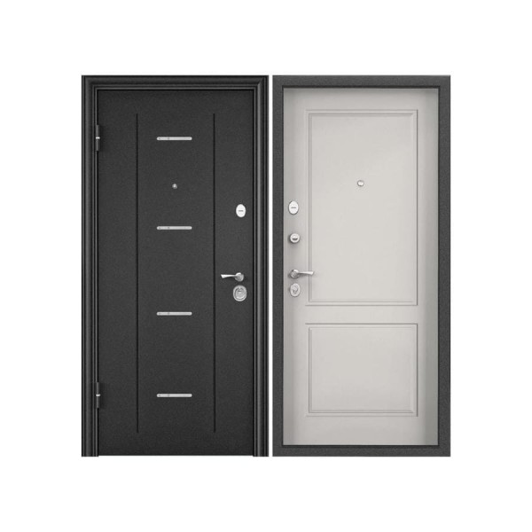 Входная дверь для квартиры Torex Flat-M металлическая, 860x2050 мм, левая, темно-серый 2000006057570