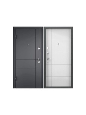 Входная дверь для квартиры Torex Flat-M металлическая, 860x2050 мм, левая, серый/бежевый 2000006329158
