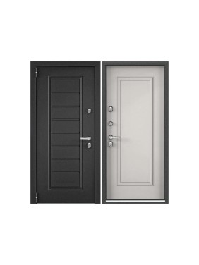 Входная металлическая дверь Torex Snegir Pro для загородного дома 950x2050, левая, темно-серый/белый 2000005897337