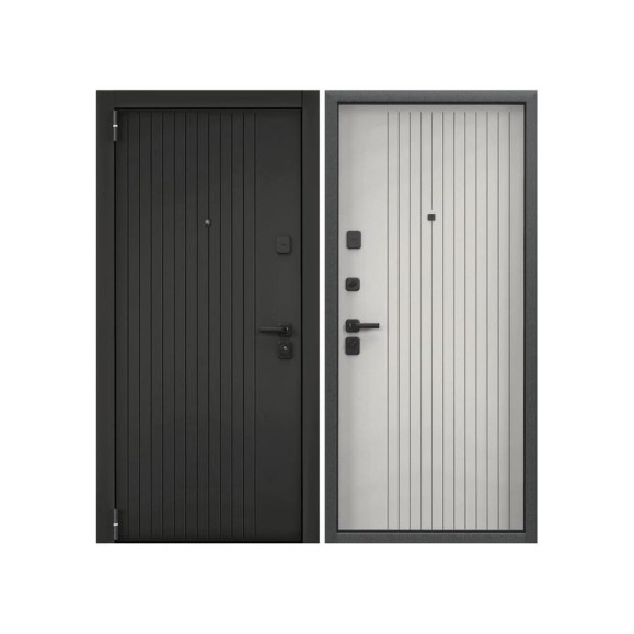 Входная металлическая дверь Torex Super Omega PRO для квартиры 950x2050, левая, черный/белый 2000006020161 Входная металлическая дверь Torex Super Omega PRO для квартиры 950x2050, левая, черный/белый 2000006020161