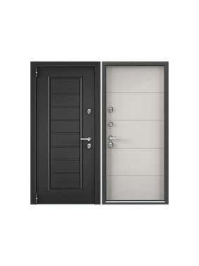 Входная металлическая дверь Torex Snegir Pro для загородного дома 950x2050, левая, темно-серый/белый 2000005896101