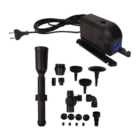 Фонтанный насос GARDEN SHOW в комплекте с насадками 20Вт, 900 л/ч, Hmax 1,5м, 1/12 ПТ000000451