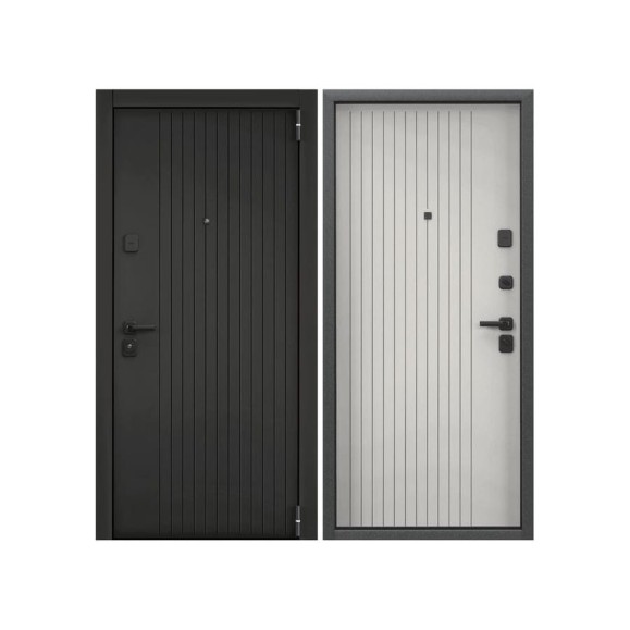 Входная металлическая дверь Torex Super Omega PRO для квартиры 950x2050, правая, черный/белый 2000006020178