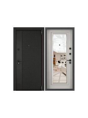 Металлическая входная дверь для квартиры Torex Terminal-D 950x2050 мм, правая, черный/белый 2000006151643