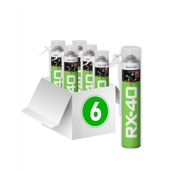 Комплект монтажная пена RX всесезонная, -40, 600 г, 6 шт. 88-0-0-067 Комплект монтажная пена RX всесезонная, -40, 600 г, 6 шт. 88-0-0-067