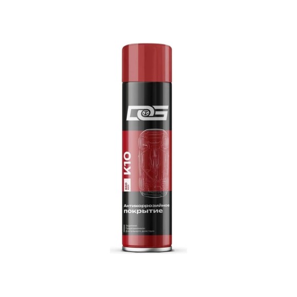 Антикоррозионное покрытие DG черное, прорезиненное, аэрозоль, UNDERCOAT K10
