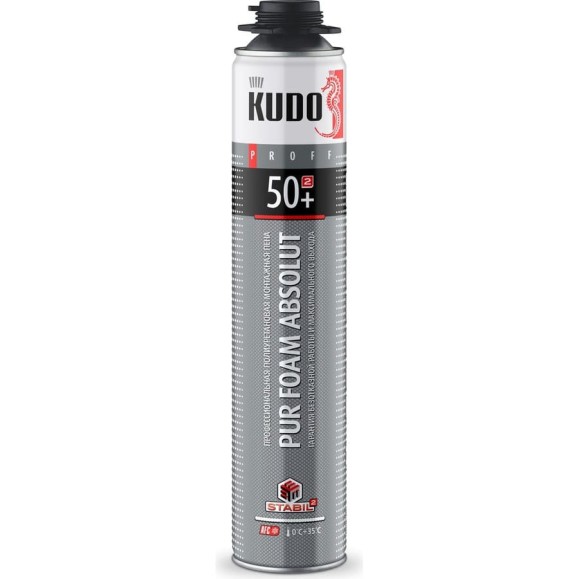 Монтажная пена KUDO ПРОФ PROFF 50+ 1000мл KUPP10S50+
