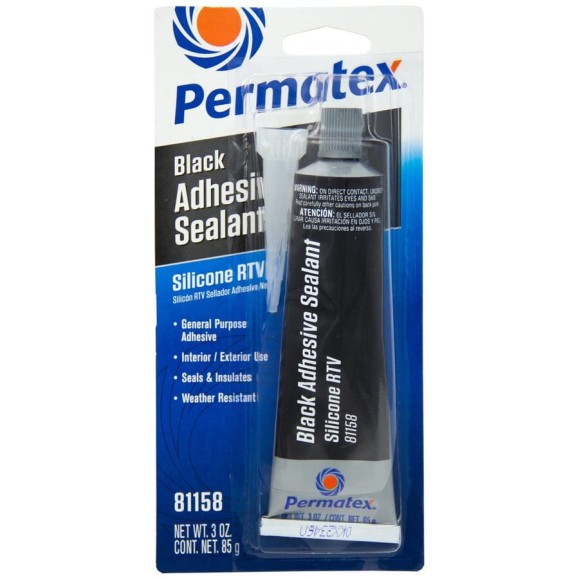 Клей-герметик PERMATEX RTV силиконовый/черный/тюбик 85г. 81158 Клей-герметик PERMATEX RTV силиконовый/черный/тюбик 85г. 81158