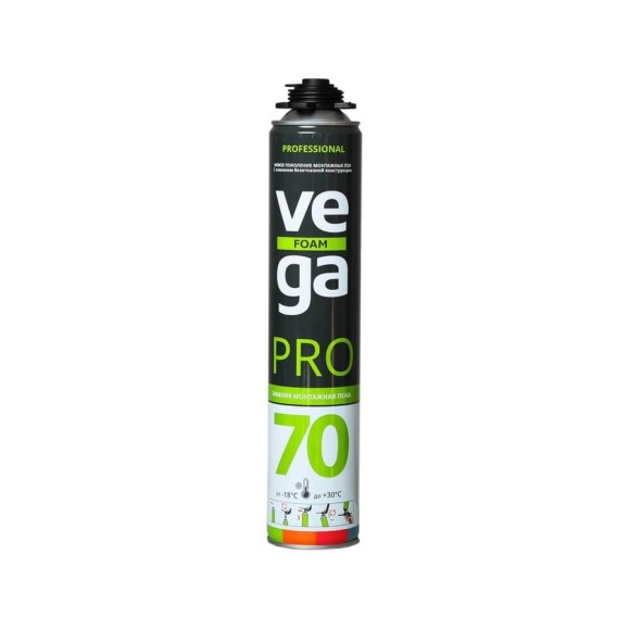 Монтажная профессиональная пена VEGA 70 Pro WINTER 900 мл A1566Z