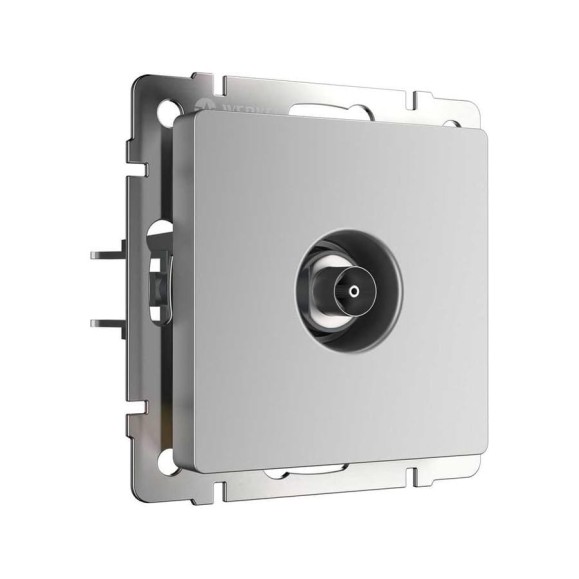 ТВ розетка WERKEL WL06 TV оконечная серебряный a029836
