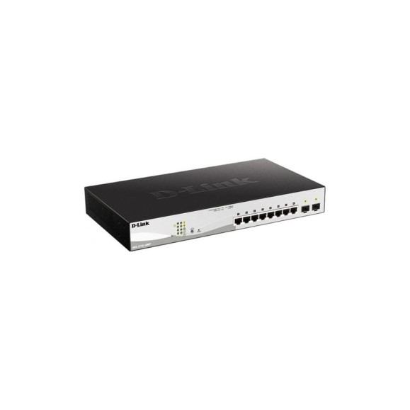 Управляемый l2 коммутатор d-link с 8 портами 10/100/1000base-t и 2 портами 1000base-x sfp 8 портов poe 802.3af/at poe-бюджет 130 вт DGS-1210-10MP/FL1A