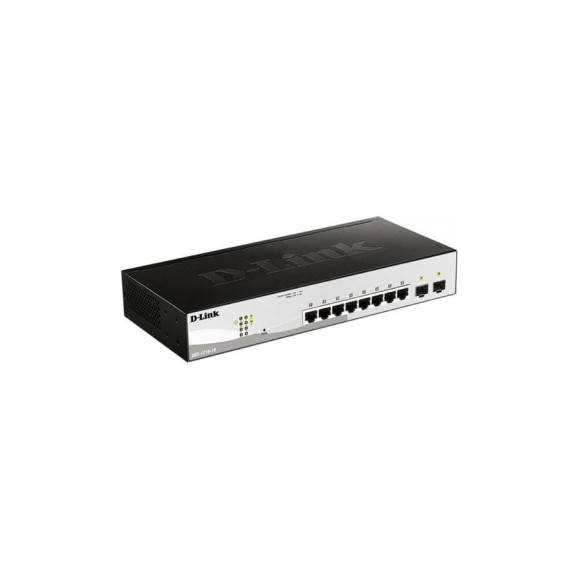 Управляемый l2 коммутатор d-link с 8 портами 10/100/1000base-t и 2 портами 1000base-x sfp DGS-1210-10/FL1A