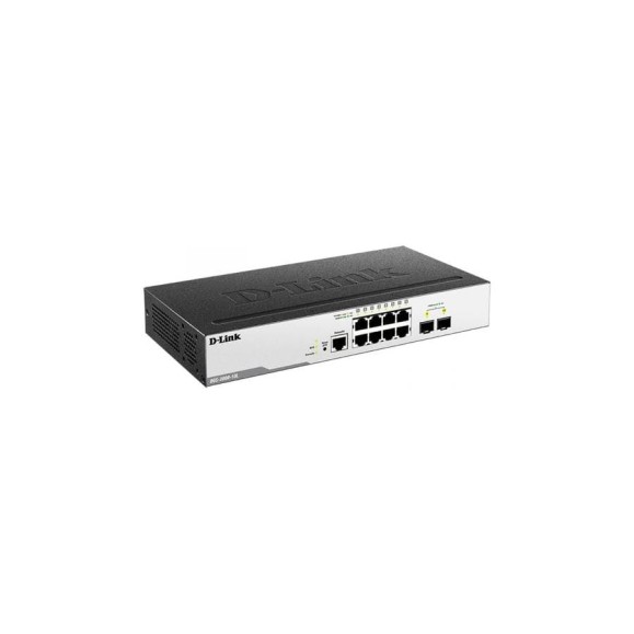 Управляемый l2 коммутатор d-link с 8 портами 10/100/1000base-t и 2 портами 1000base-x sfp DGS-3000-10L/B1A