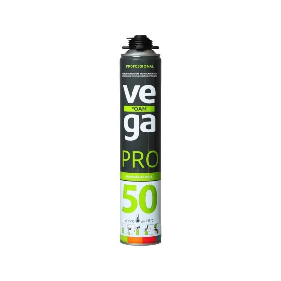 Монтажная профессиональная пена VEGA 50 Pro WINTER 750 мл A1567Z Монтажная профессиональная пена VEGA 50 Pro WINTER 750 мл A1567Z
