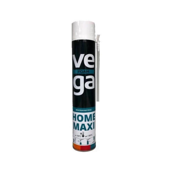 Монтажная бытовая пена VEGA MAXI 750 мл A1527Z Монтажная бытовая пена VEGA MAXI 750 мл A1527Z