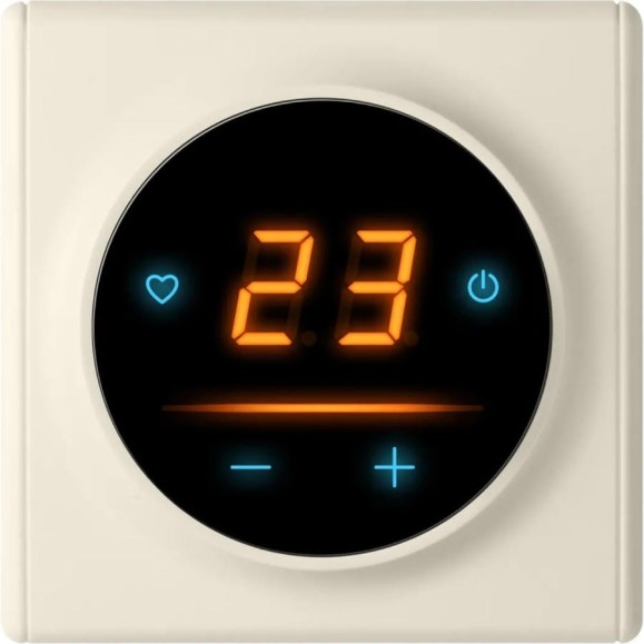 Терморегулятор OneKeyElectro c WiFi ОКЕ-25+рамка, бежевый 2289001