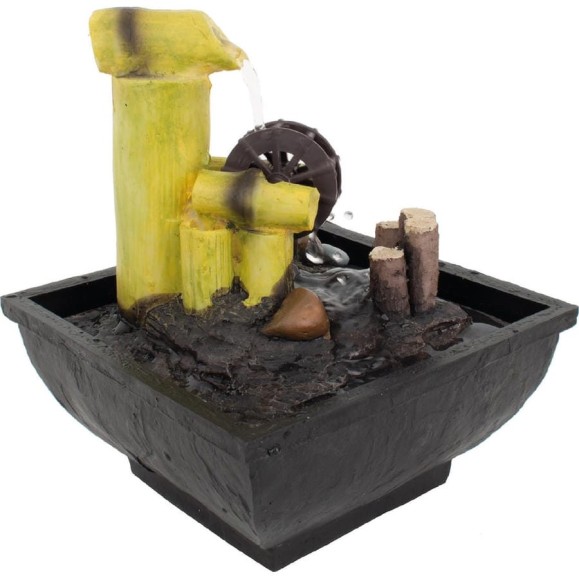 Комнатный фонтан GARDEN SHOW Колесо 13,5x13,5x16,5 см 1/12 ПТ000002728